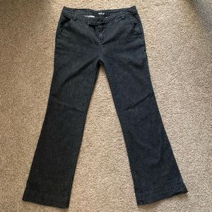 Allen B wide leg jeans, size 8